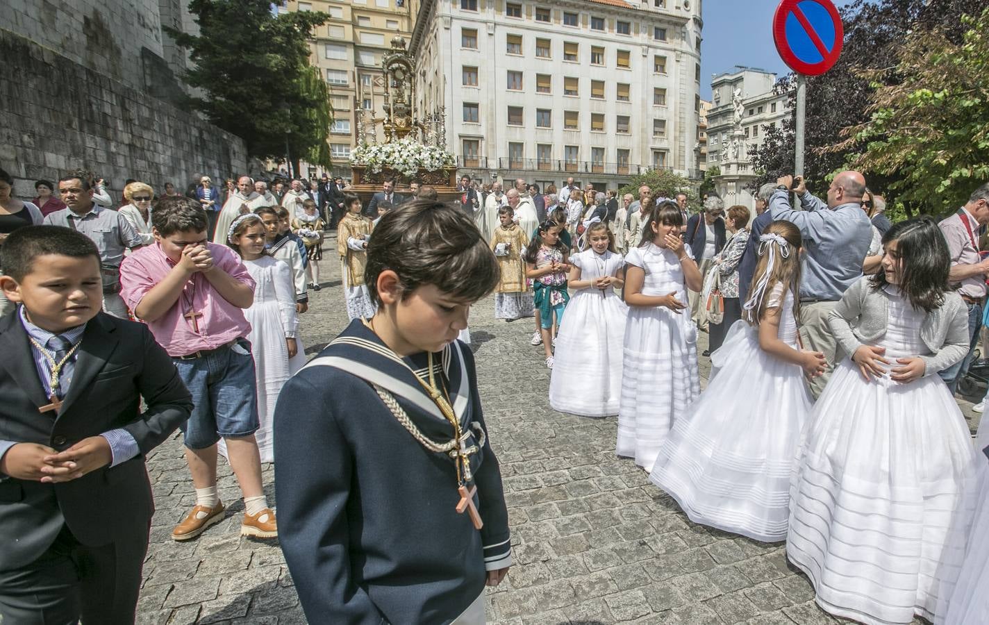 Procesión del Corpus Cristi en Santander