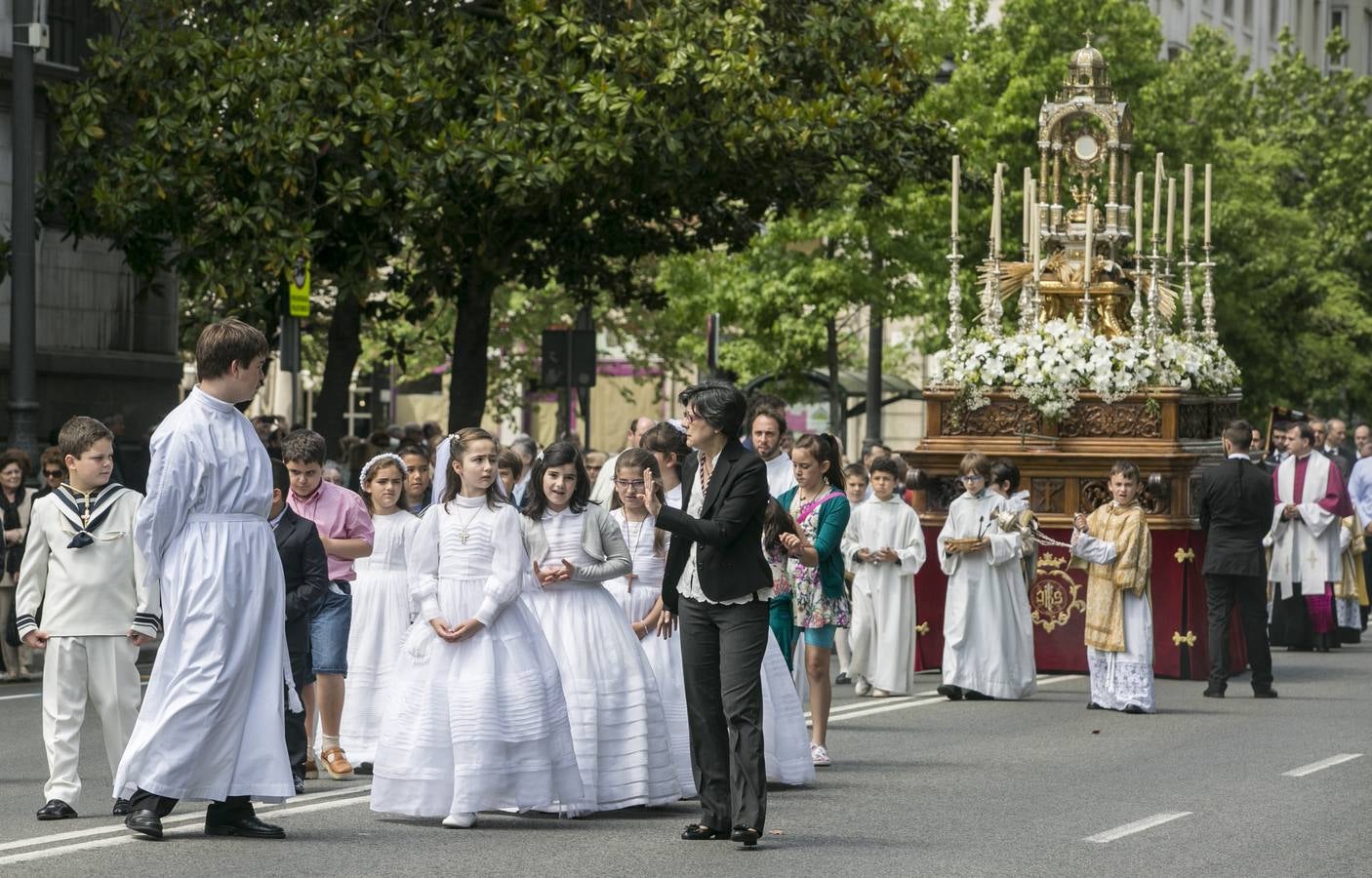 Procesión del Corpus Cristi en Santander