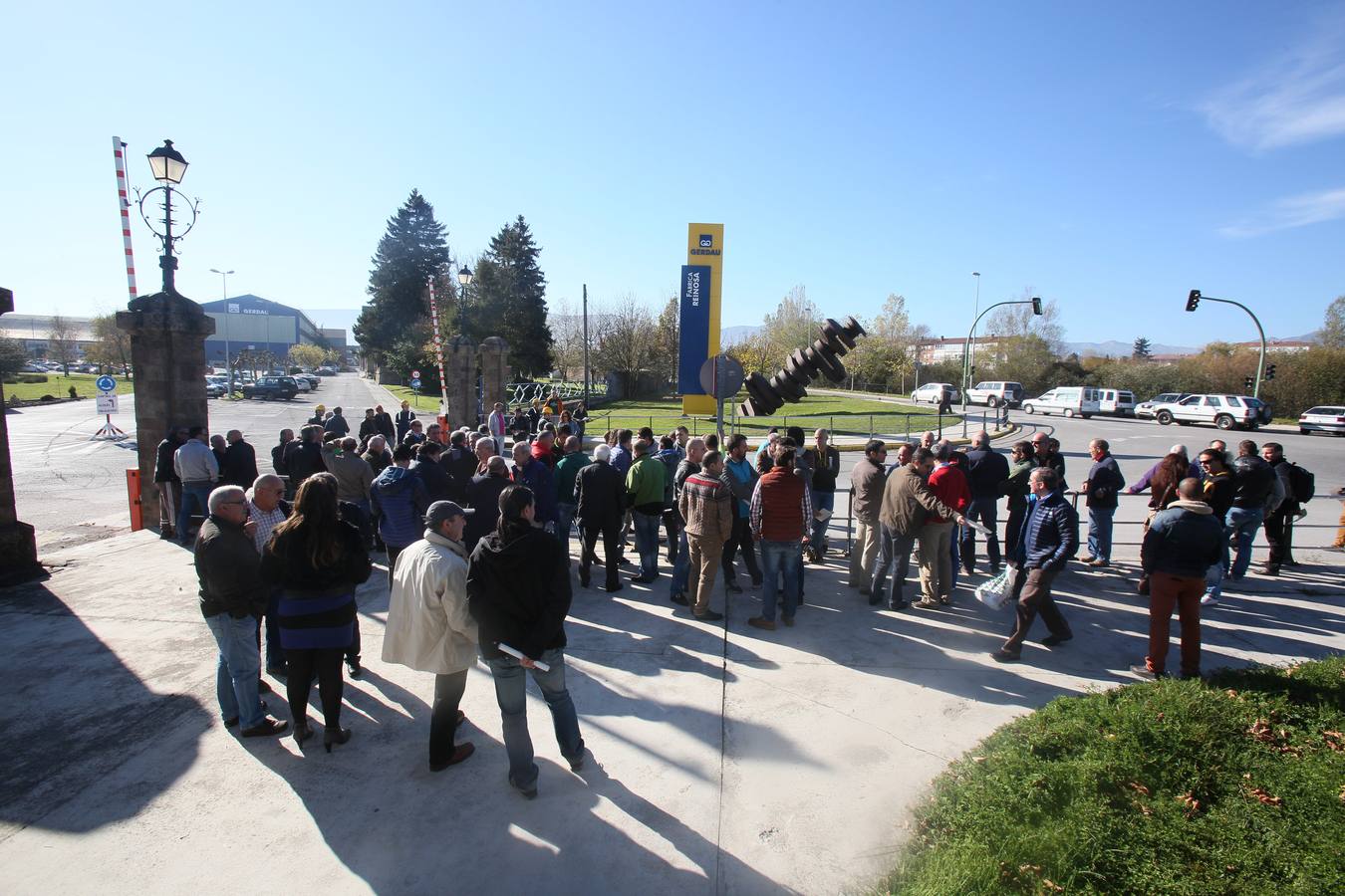 Protesta de los trabajadores de Gerdau en Reinosa