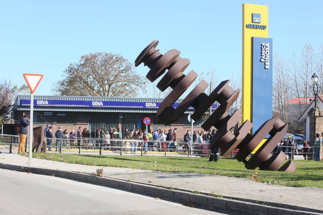 Protesta de los trabajadores de Gerdau en Reinosa