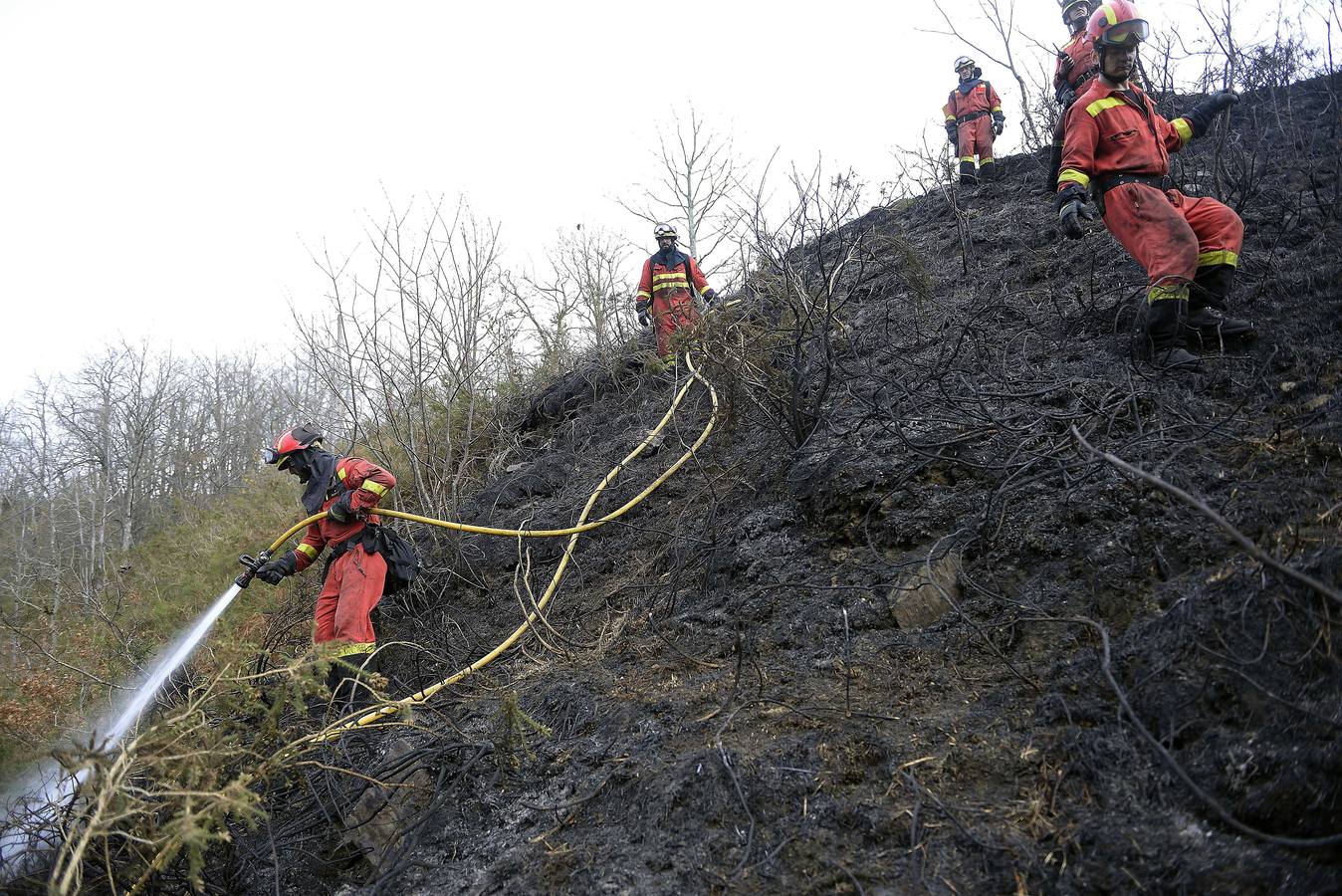Incendio forestal en Fresneda