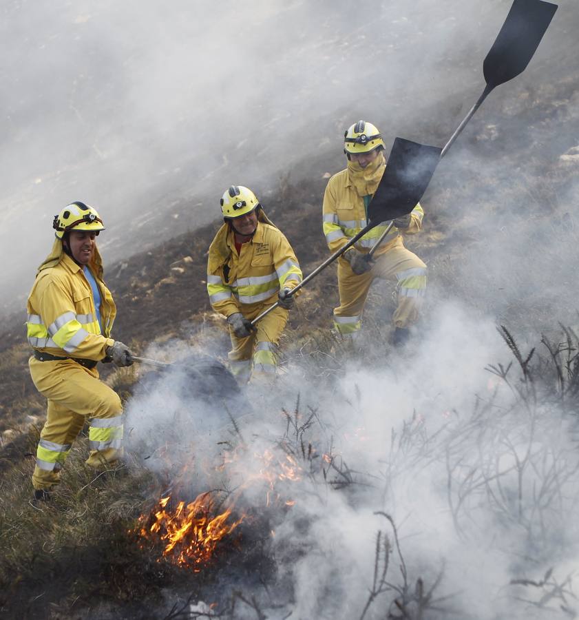 Incendio forestal en Rionansa
