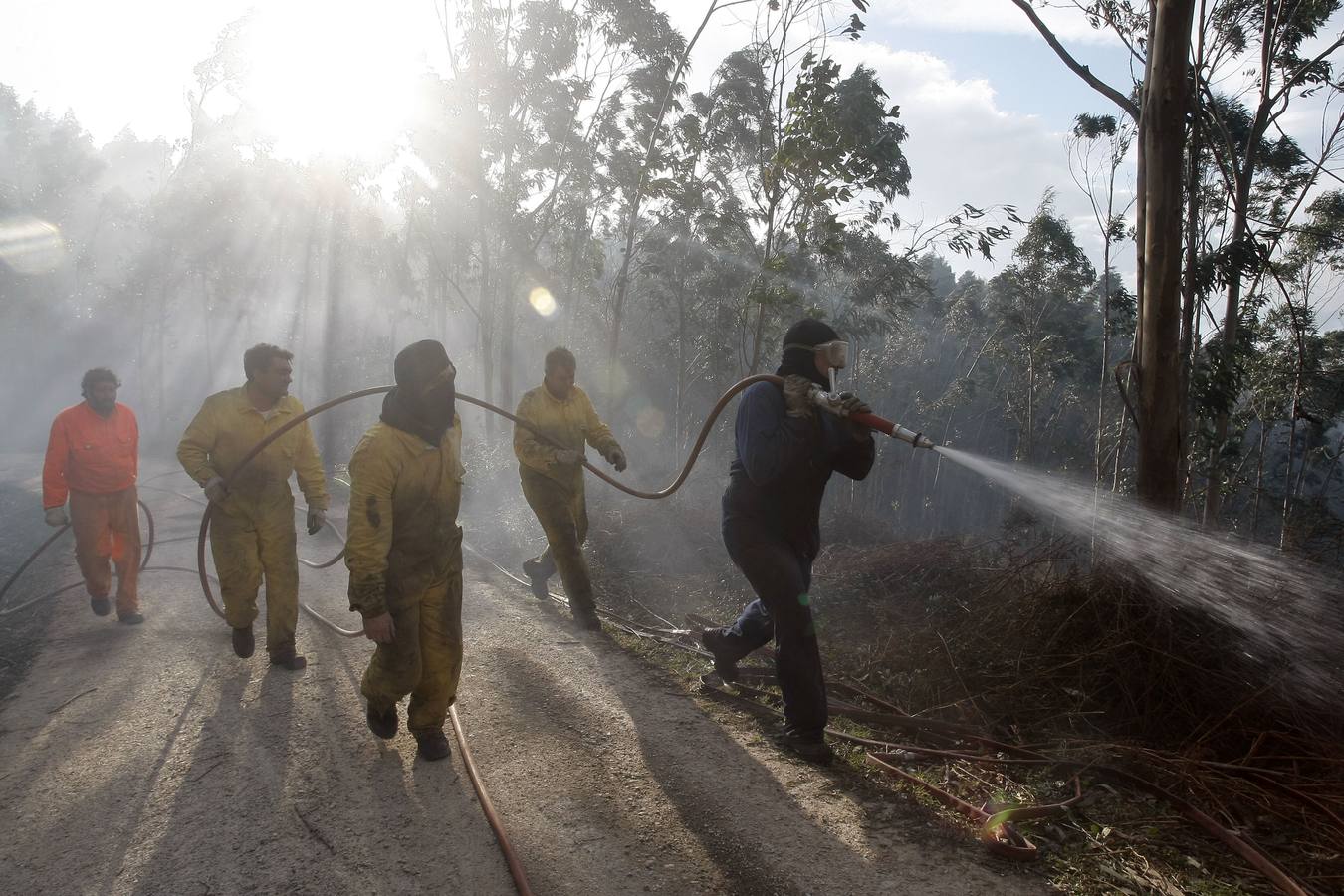 Incendio forestal en Torrelavega