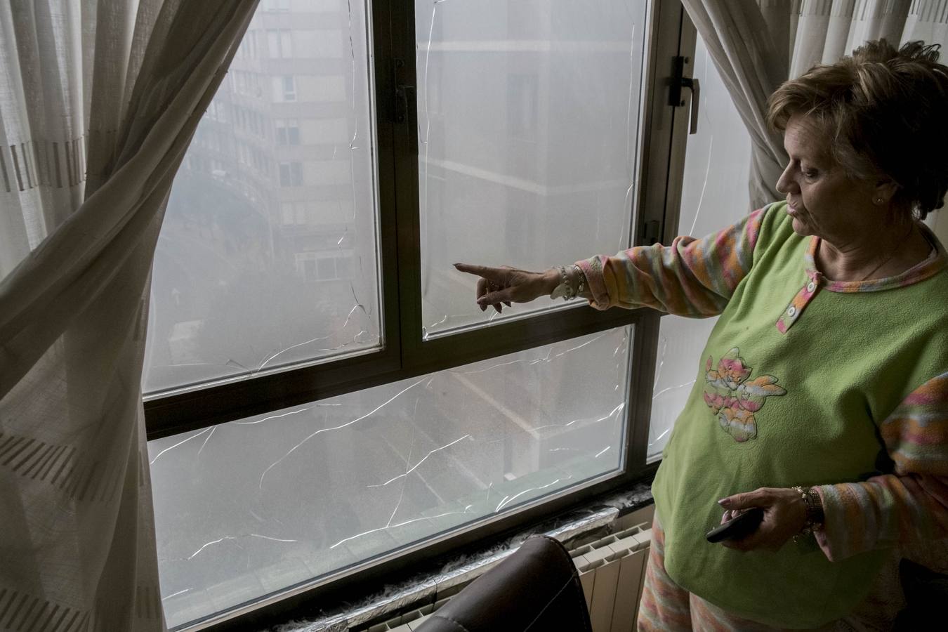 Un incendio desata el pánico en un edificio de Camilo Alonso Vega
