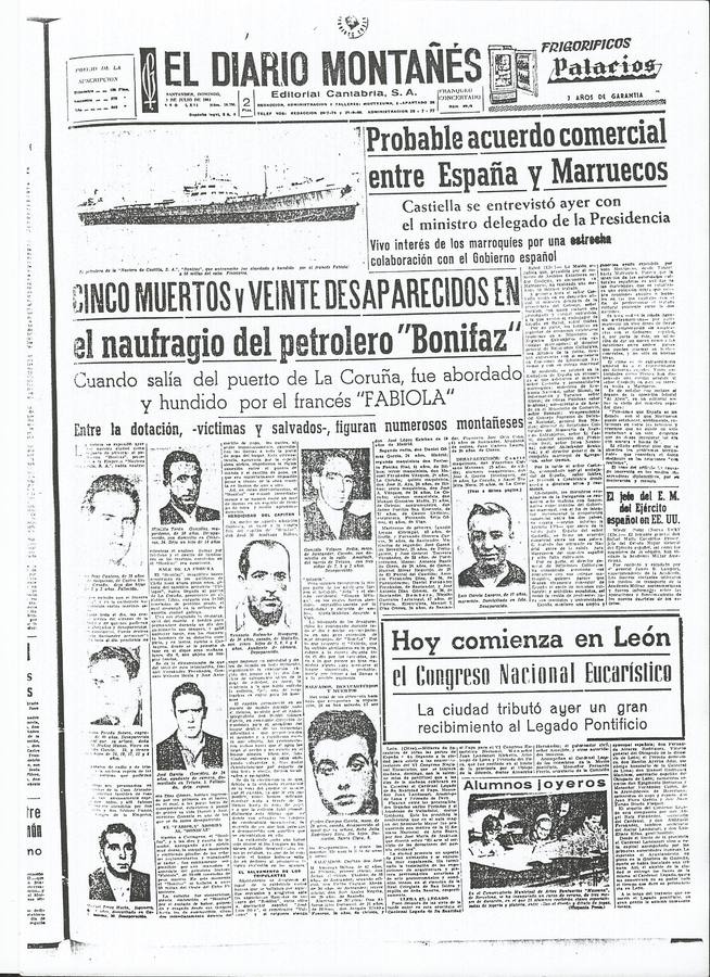 Las huellas del naufragio del &#039;Bonifaz&#039;