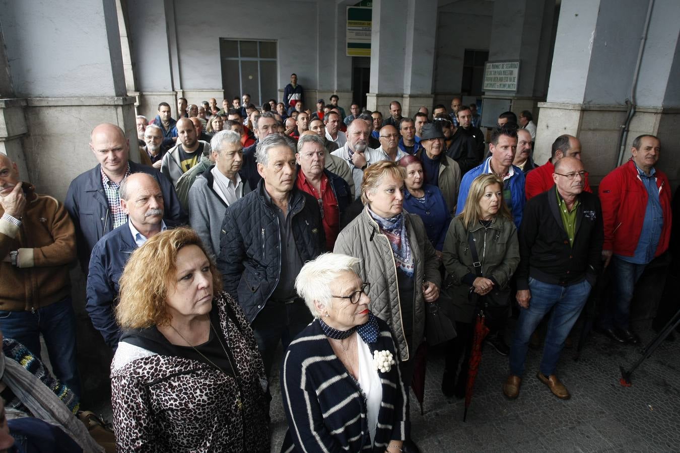 Concentración y asamblea de Sniace