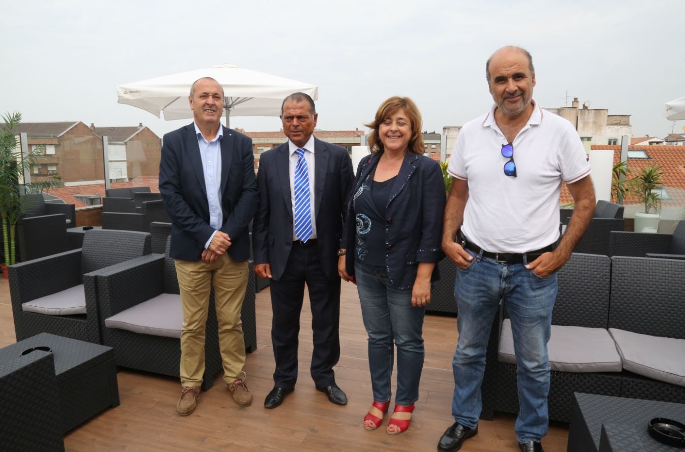 Víctor Antonio Revuelta, Antonio Fernández Rincón, Mercedes Martínez y Justino Sánchez.