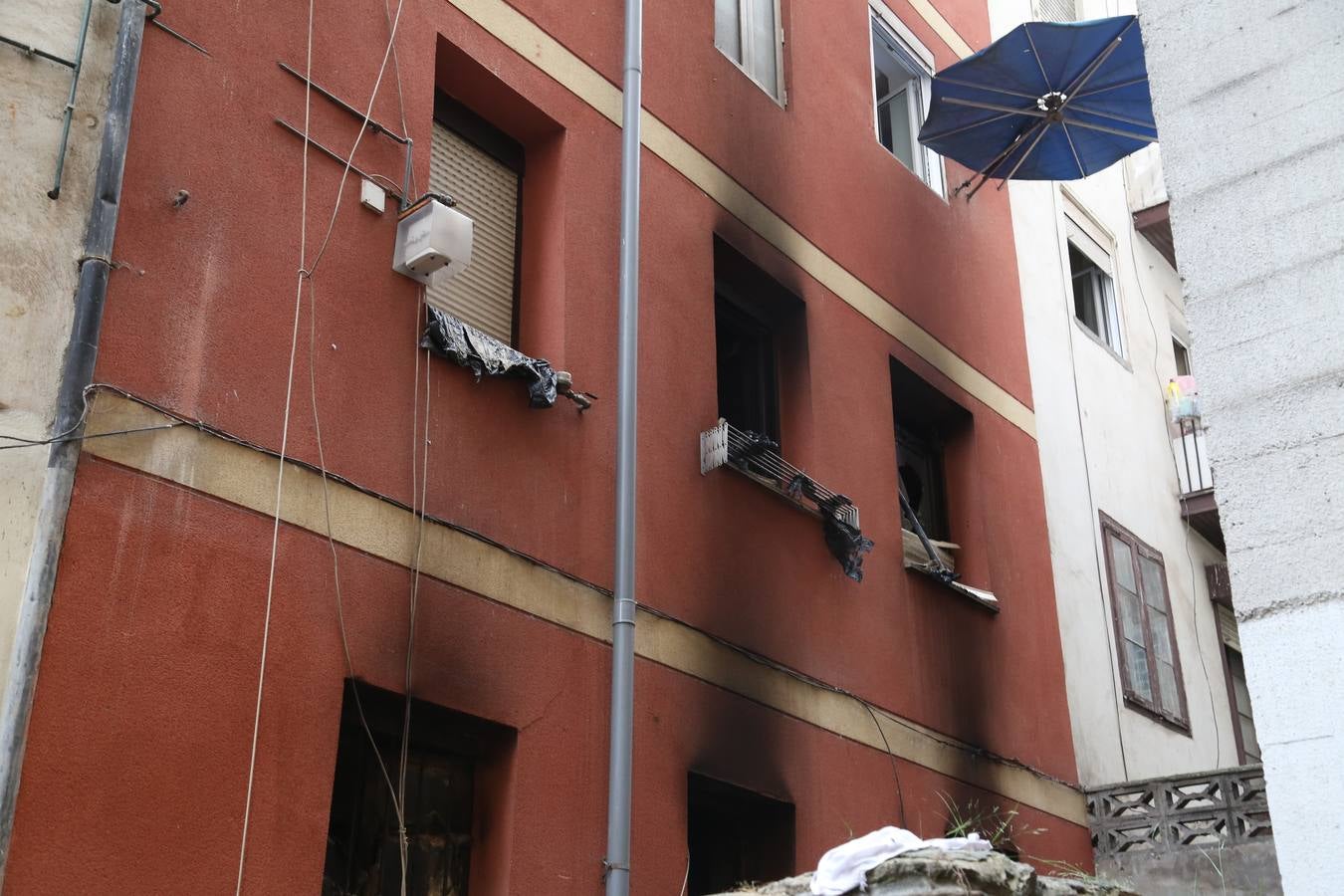 Incendio en la calle Cisneros