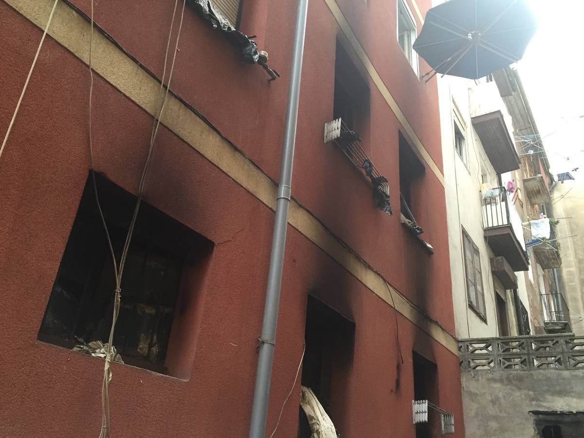 Incendio en la calle Cisneros