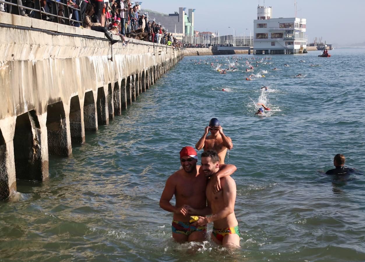 Natación navideña