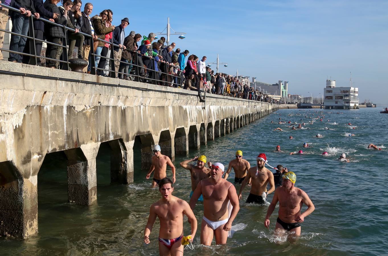 Natación navideña