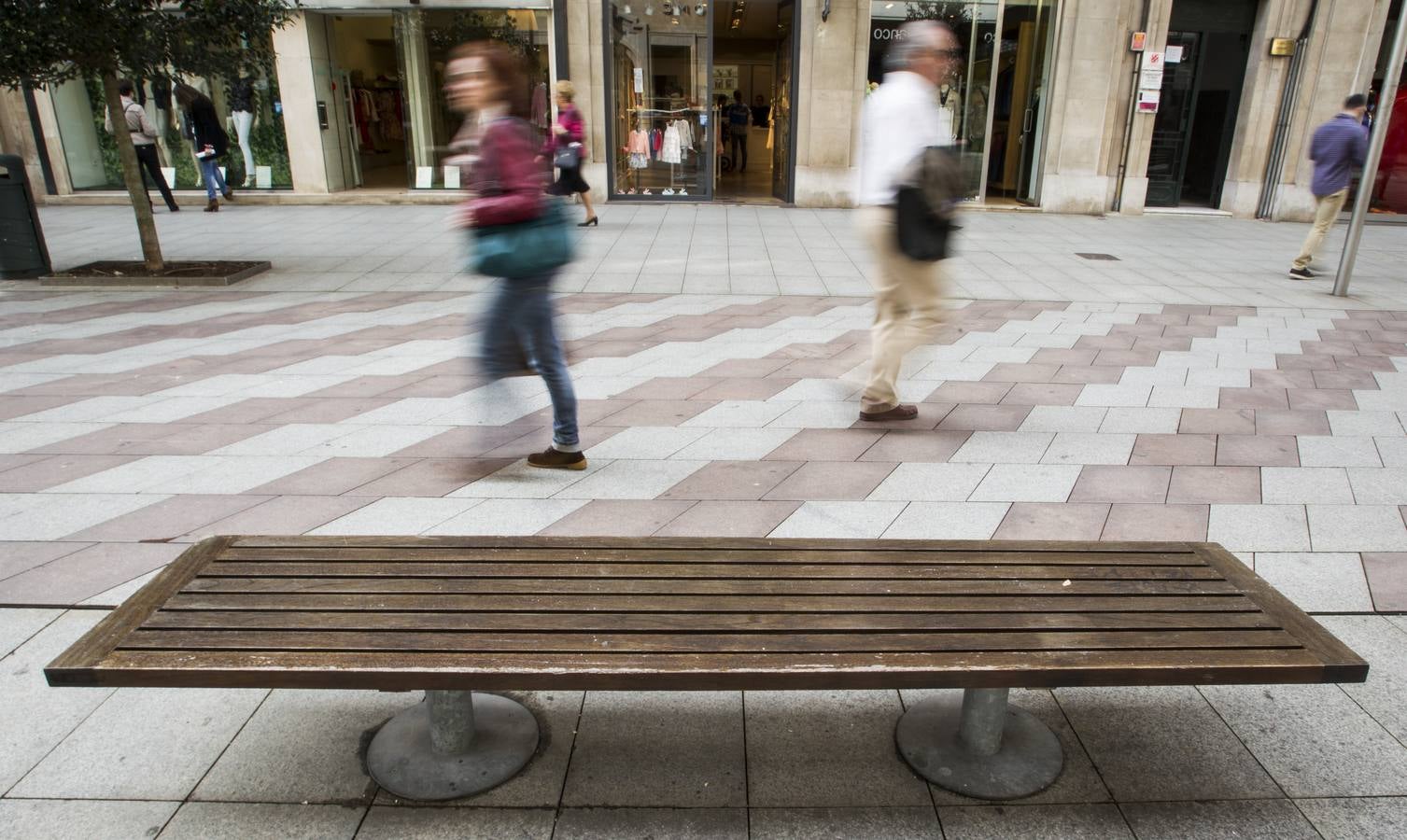 Imagen de la Santander peatonal. En este caso, en la calle Juan de Herrera.