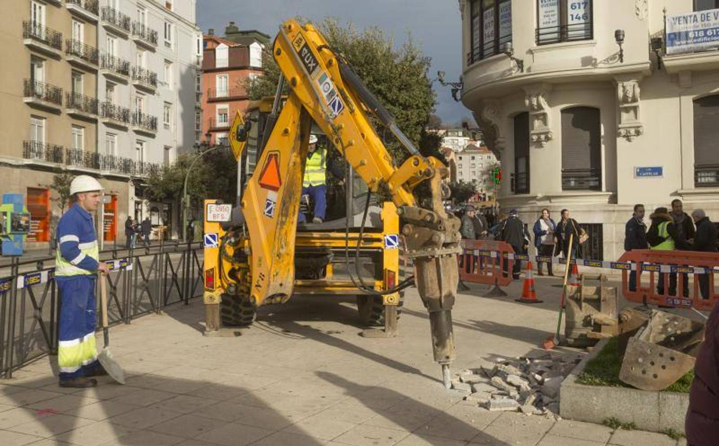 Arrancan las obras del carril-bici entre Puertochico y Los Castros