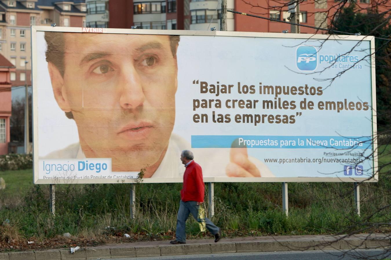 Cartelería de campaña en el año 2011
