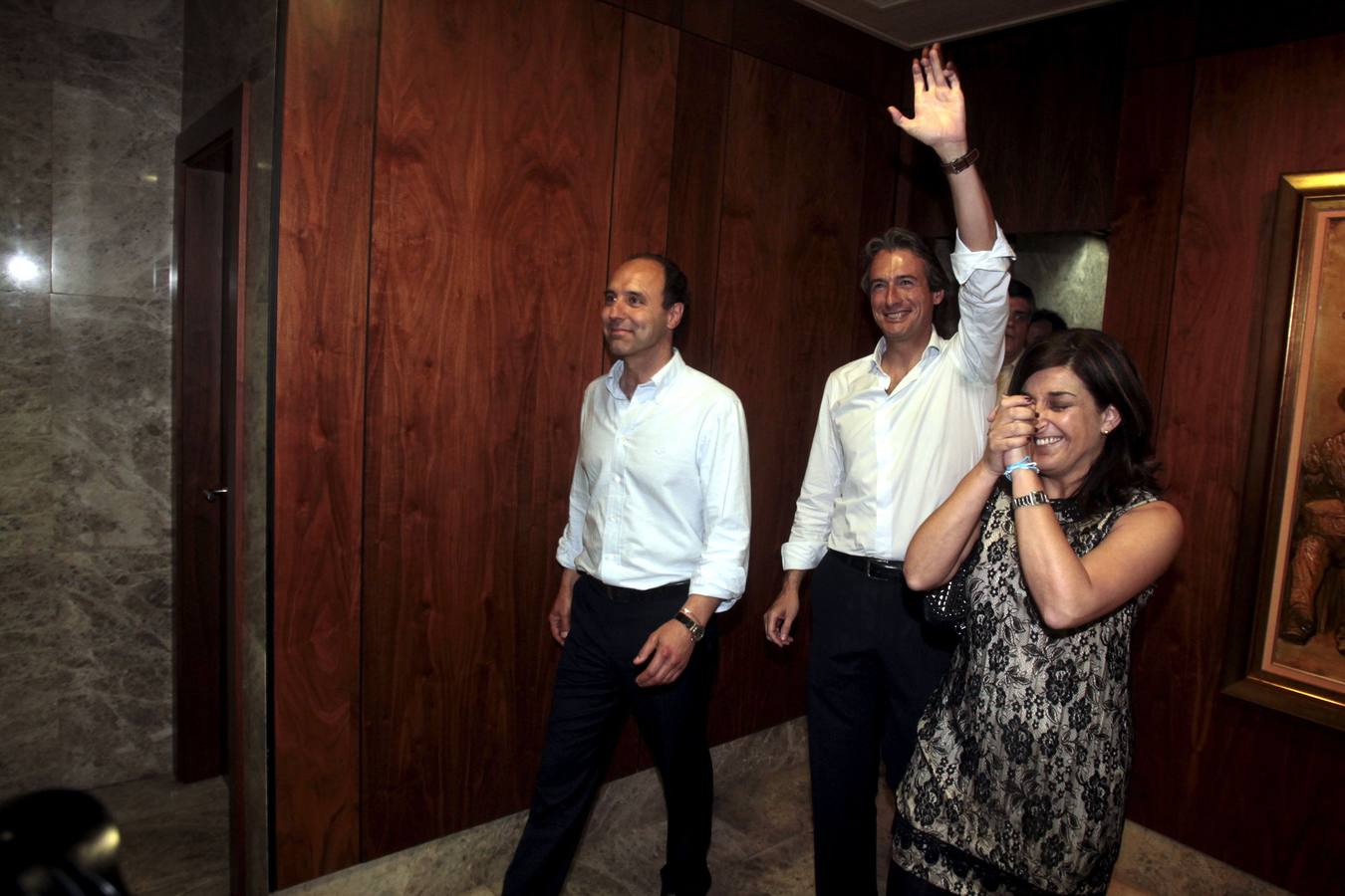Celebrando los resultados electorales en 2011