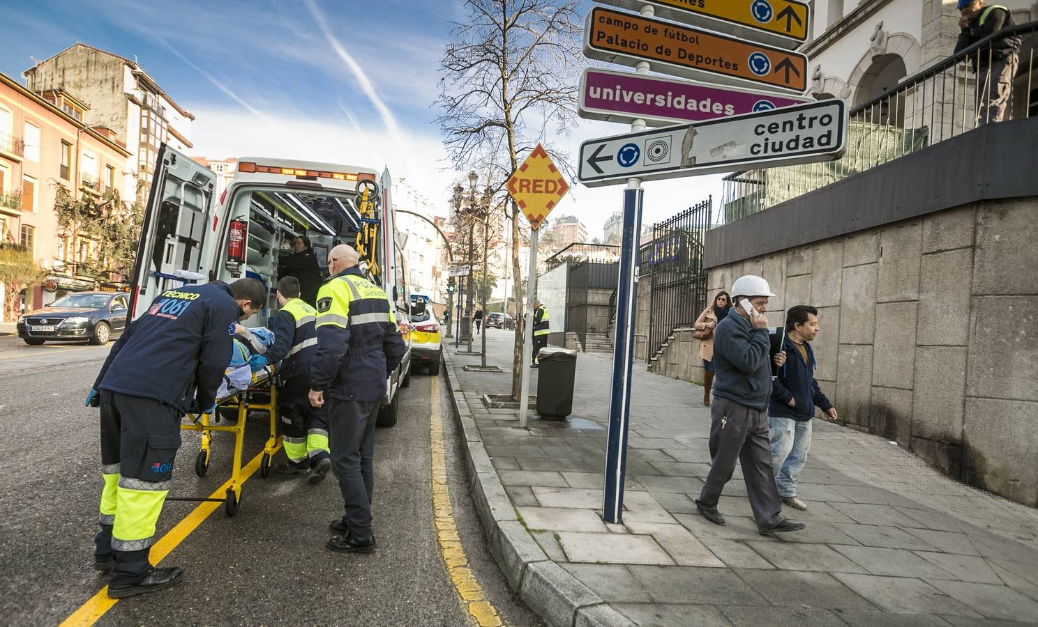 Accidente laboral en las obras del centro Doctor Madrazo