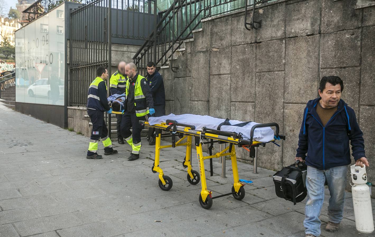 Accidente laboral en las obras del centro Doctor Madrazo