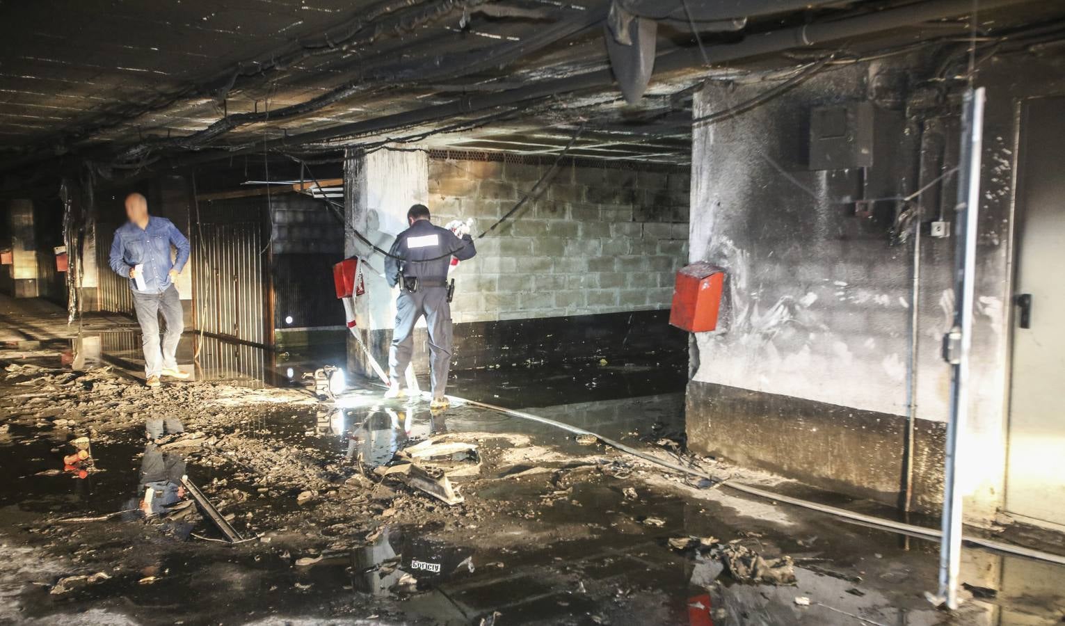 Incendio en un garaje en Los Castros