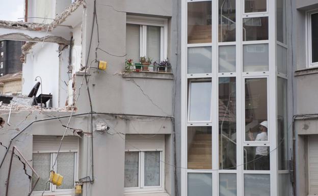 Las diez viviendas que quedaron en pie en la calle del Sol están «en buen estado»