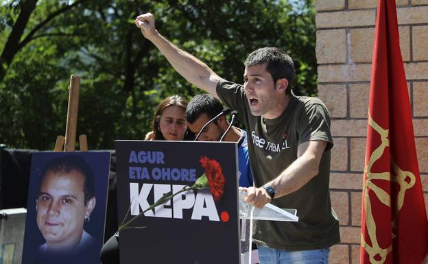 Velatorio del preso de ETA Kepa del Hoyo. 