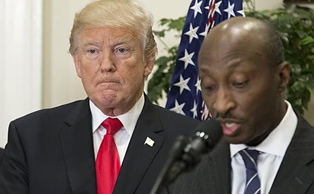 Kenneth Frazier y Donald Trump.
