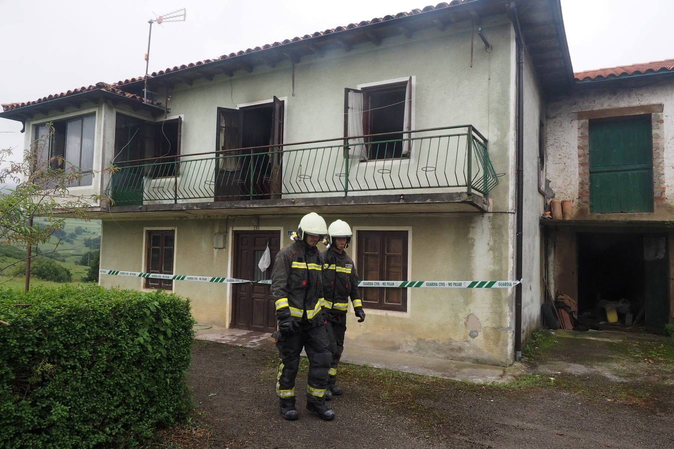 Muere un anciano en el incendio de su casa en Villacarriedo