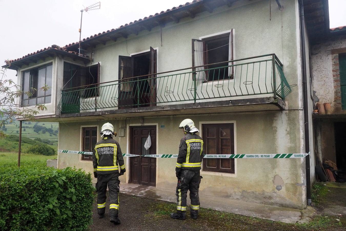 Muere un anciano en el incendio de su casa en Villacarriedo