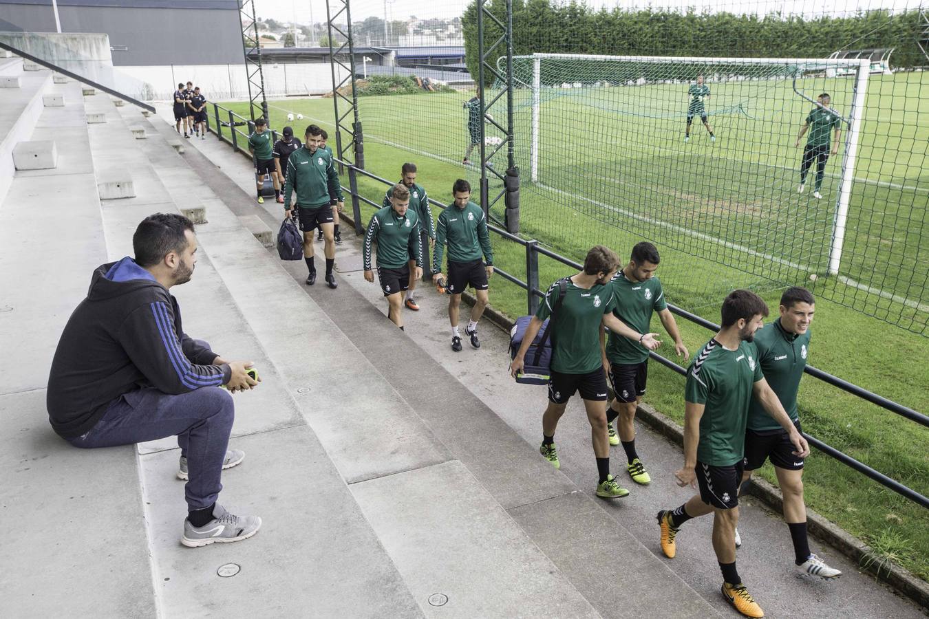 Entrenamiento del Racing en La Albericia