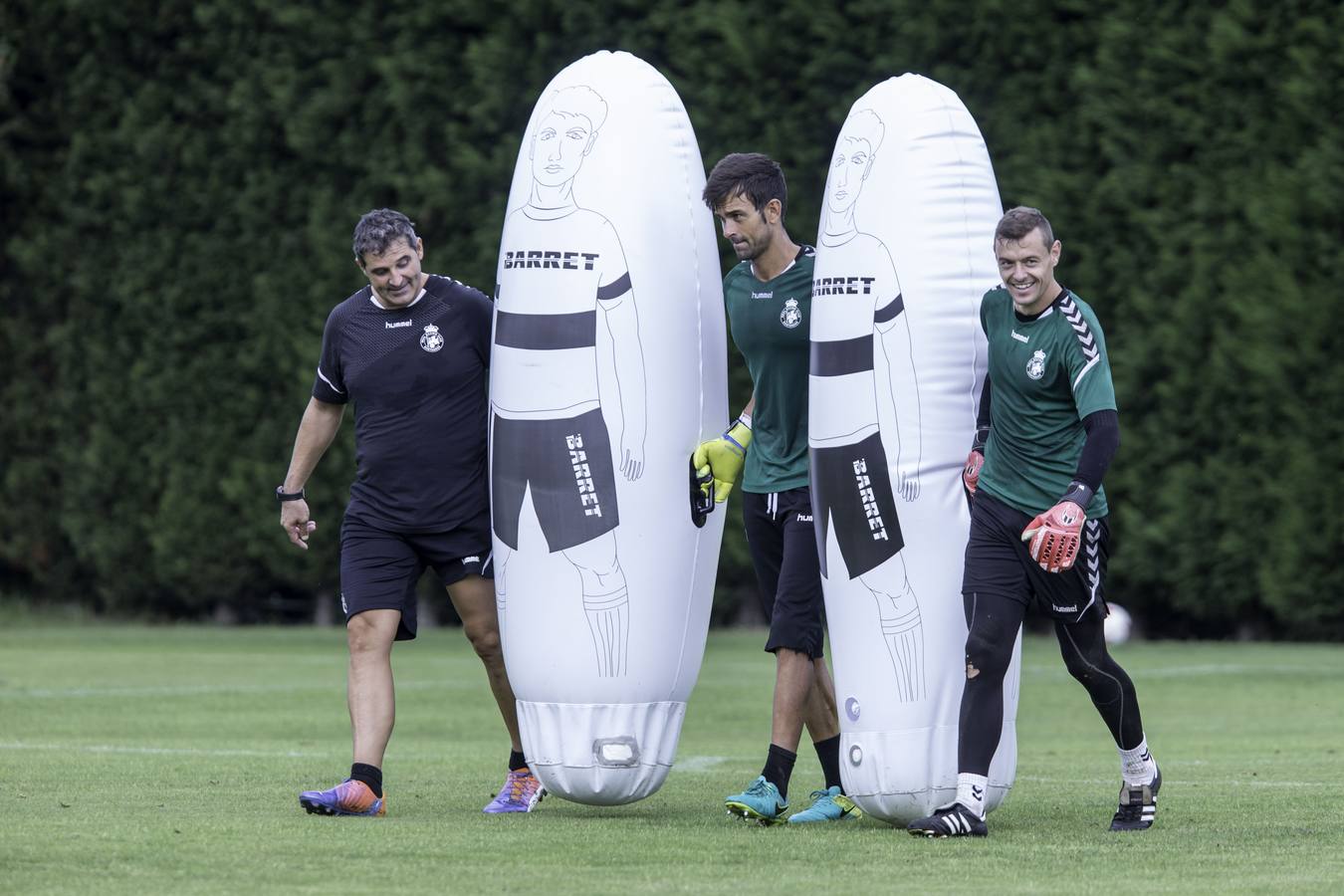 Entrenamiento del Racing en La Albericia