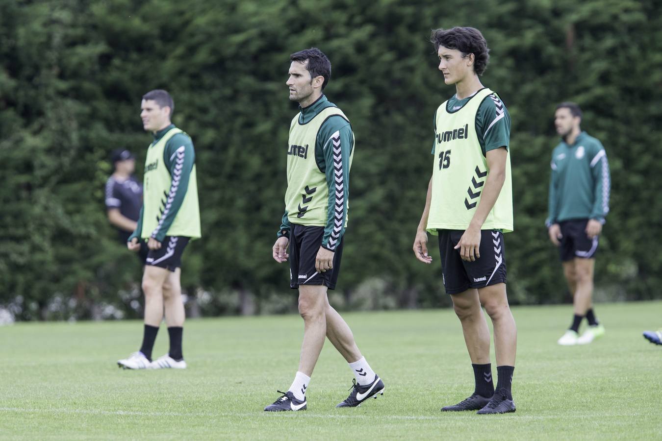 Entrenamiento del Racing en La Albericia