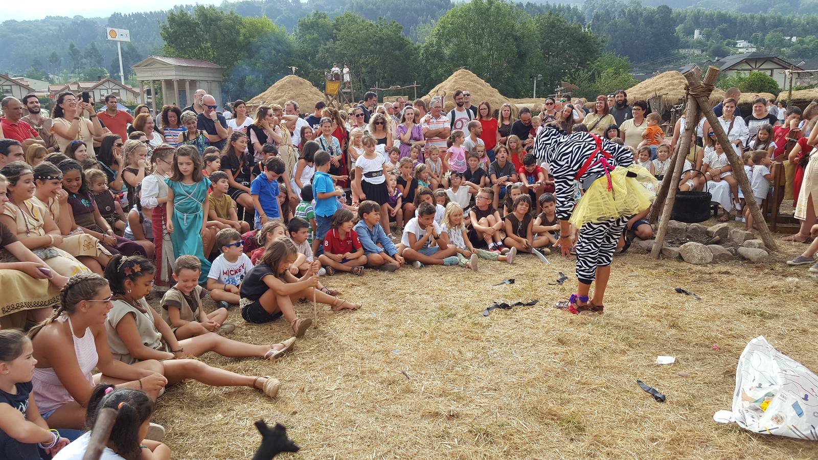 Corocotta reclama a los romanos el precio justo a su cabeza, en la jornada del sábado de la fiesta de Los Corrales de Buelna