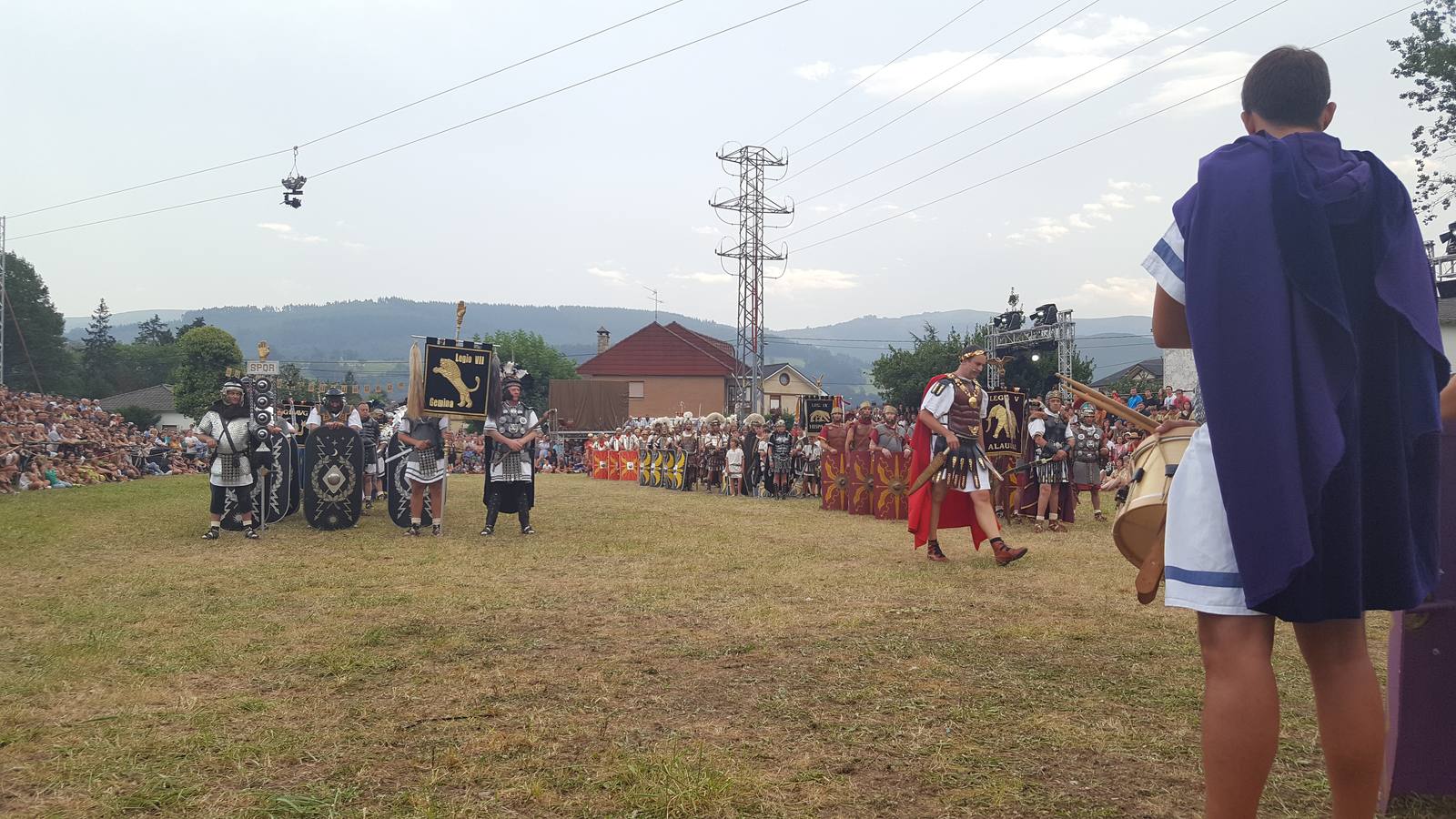 Corocotta reclama a los romanos el precio justo a su cabeza, en la jornada del sábado de la fiesta de Los Corrales de Buelna