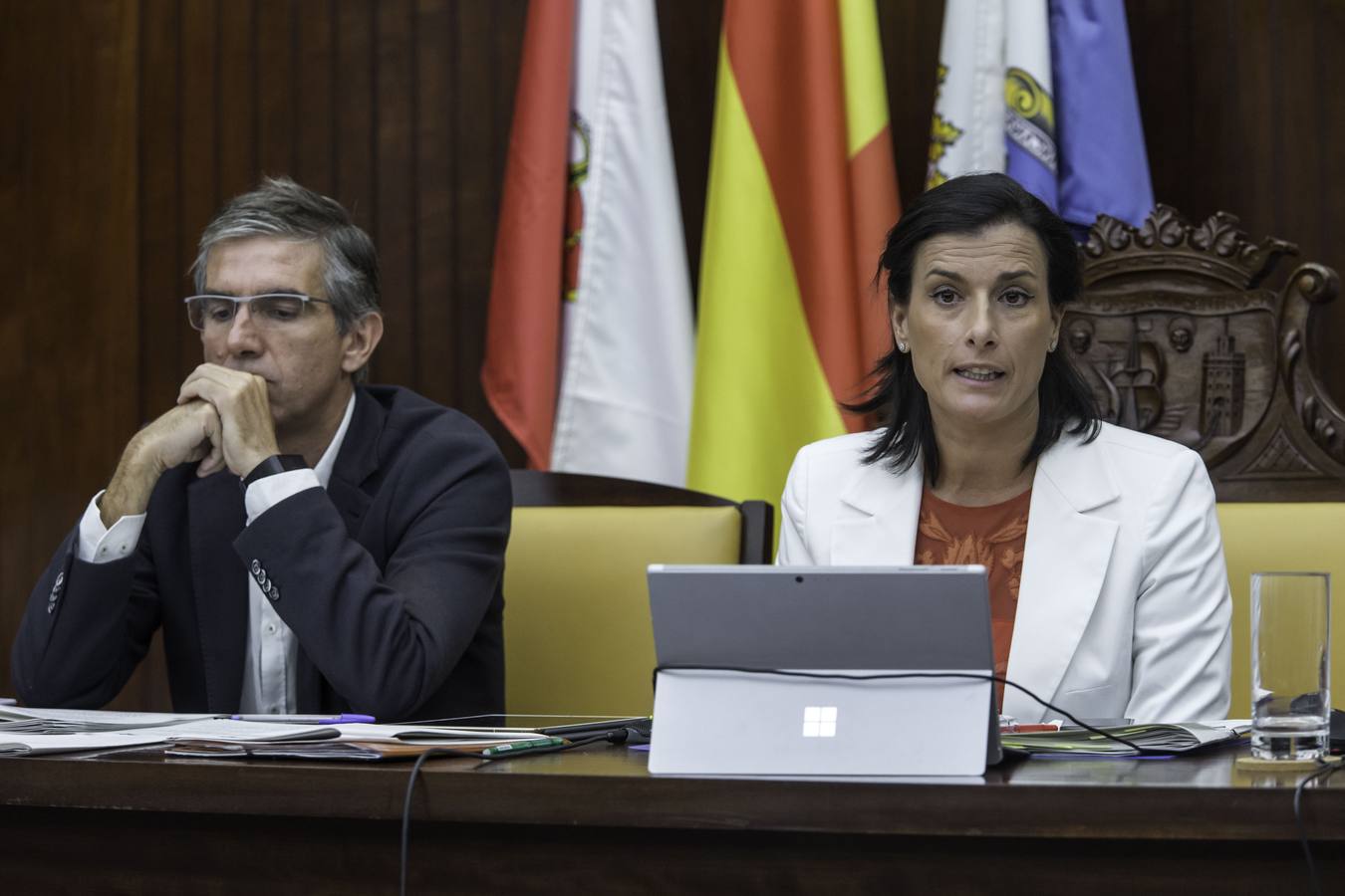 Las imágenes del Pleno del Ayuntamiento de Santander, este jueves 31 de agosto