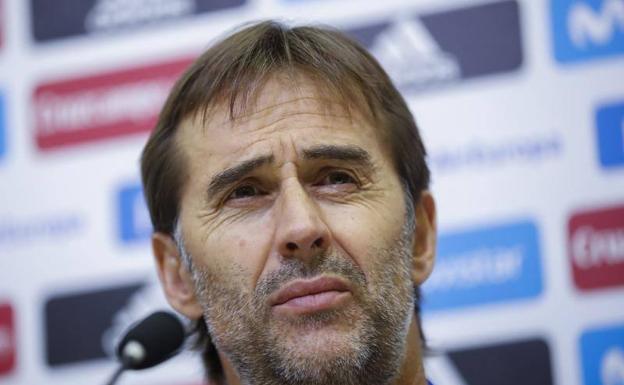 Julen Lopetegui, seleccionador español de fútbol. 