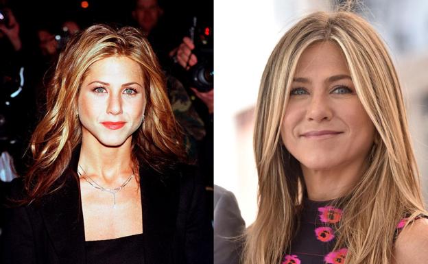 Jennifer Aniston, antes y después.
