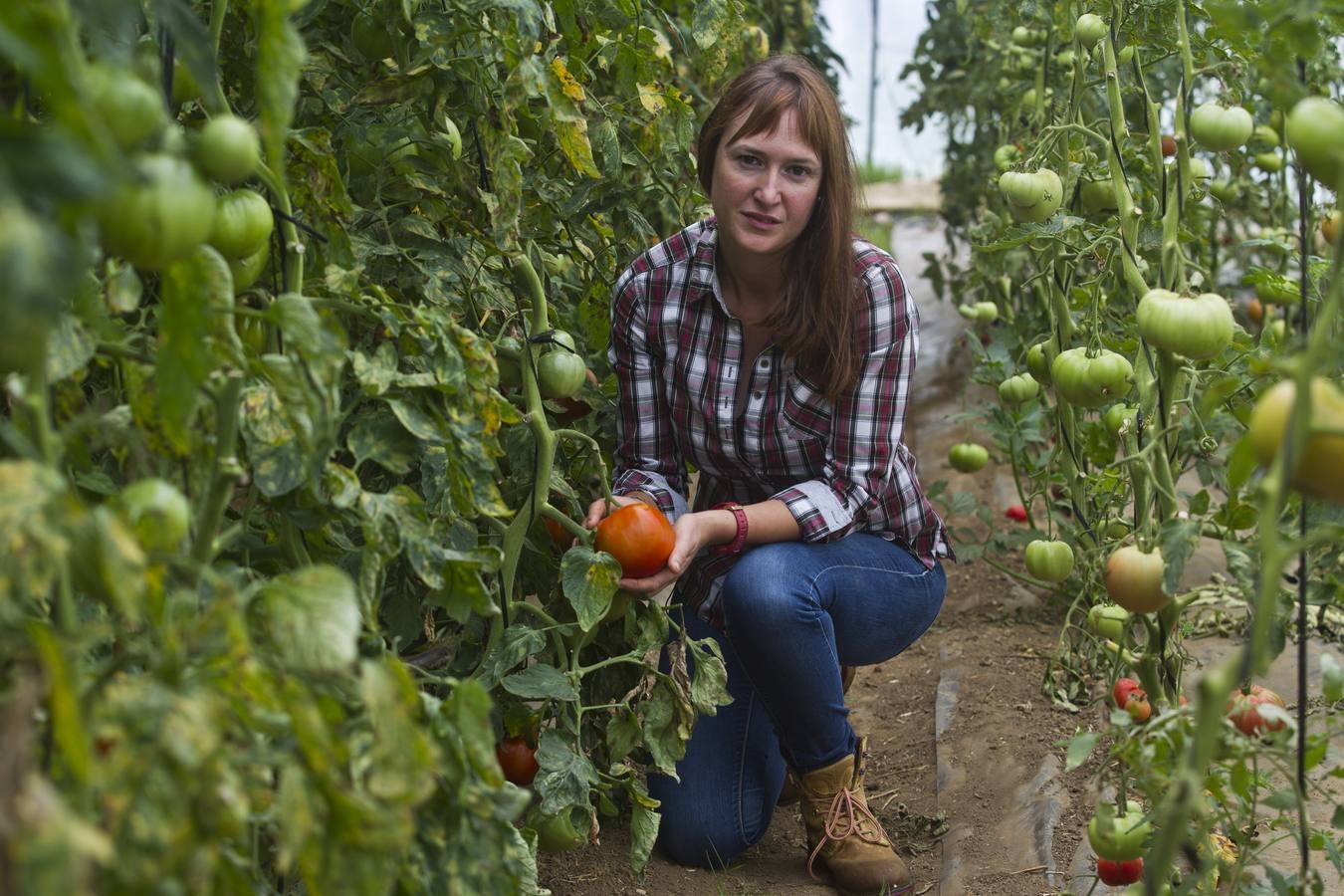 Eva Sañudo en su finca 'La Garita' de Santillana del Mar