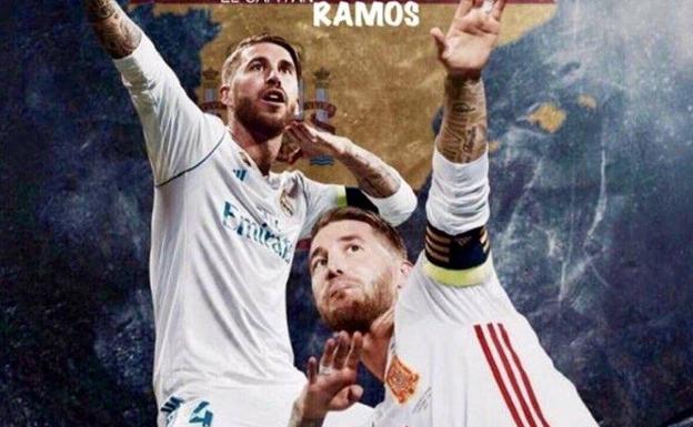 Sergio Ramos, en su imagen en Instagram. 