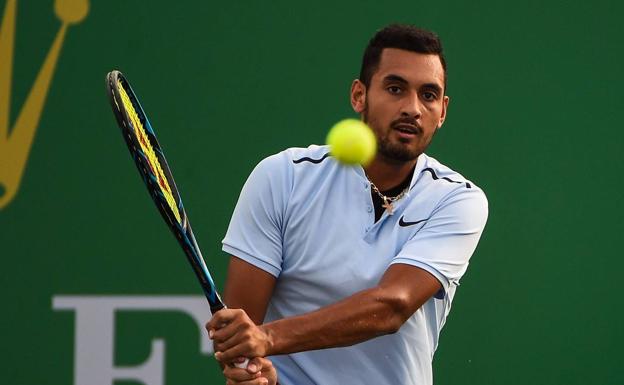 Nick Kyrgios, durante el aprtido ante el estadounidense Steve Johnson. 