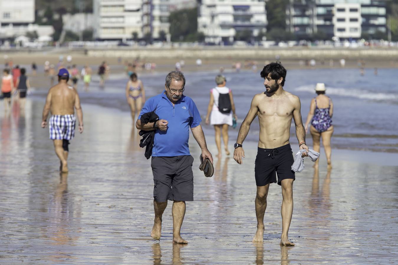 Disfrutando del sol y el calor de octubre en Santander