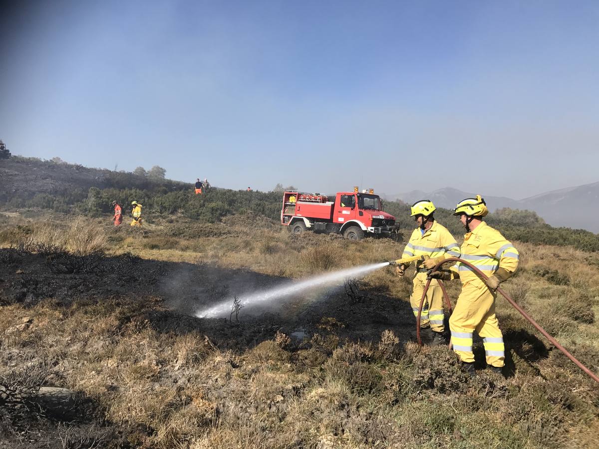 La lucha contra el incendio