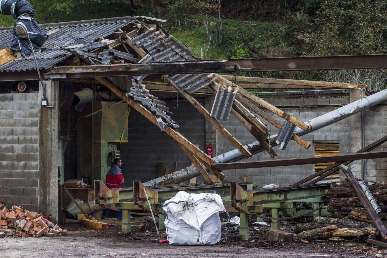 Así ha quedado el barrio de El Calgar, en Liérganes