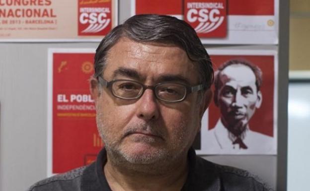 Carles Sastre, secretario general de la Intersindical.