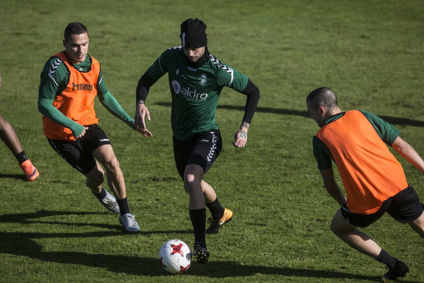 Imágenes del entrenamiento del Racing