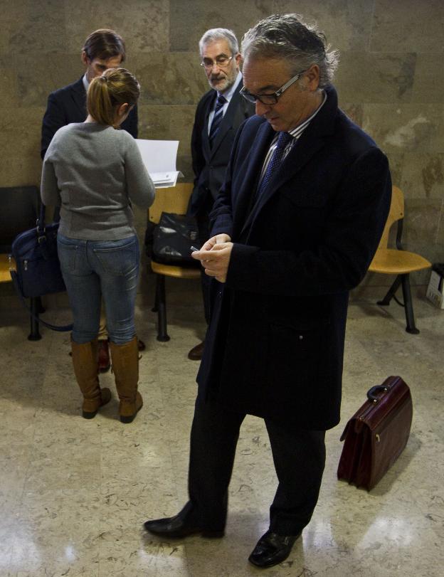 Ángel Lavín, en el juzgado de lo Mercantil en Santander.