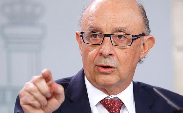 El ministro de Hacienda, Cristóbal Montoro. 