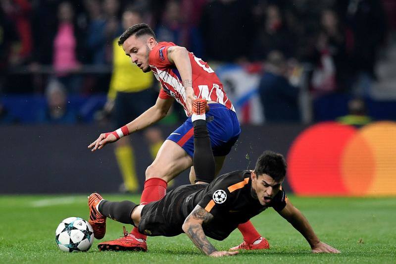 Las mejores imágenes del partido de la quinta jornada de la fase de grupos entre el Atlético y la Roma, en el Wanda Metropolitano