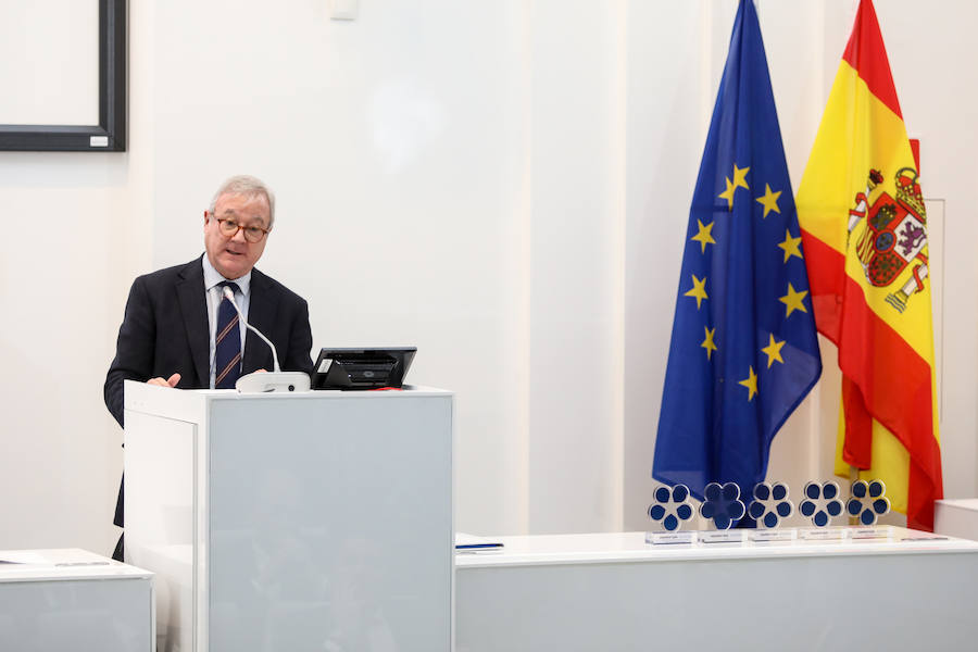 Acto de entrega de los Premios Aquí Europa-Vocento. Ramón Luis Valcarcel, vicepresidente del Parlamento Europeo.