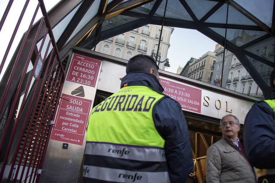 Las calles más comerciales de Madrid se preparan para ser comerciales durante los días festivos y navideños por motivos de seguridad.