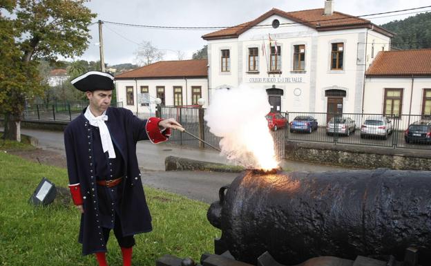 Momento del cañonazo.