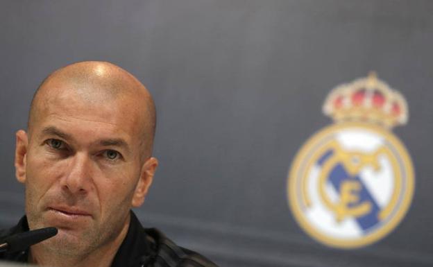 Zinedine Zidane, técnico del Real Madrid. 